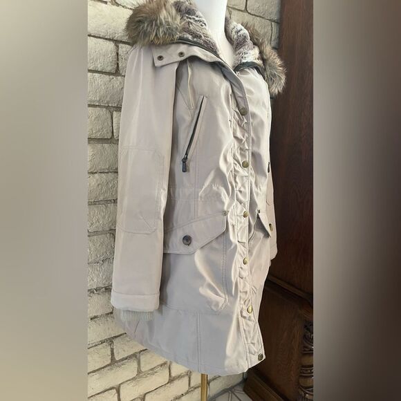 1 Madison Expedition Women's Beige Parka Coat size XL - Picture 3 of 11